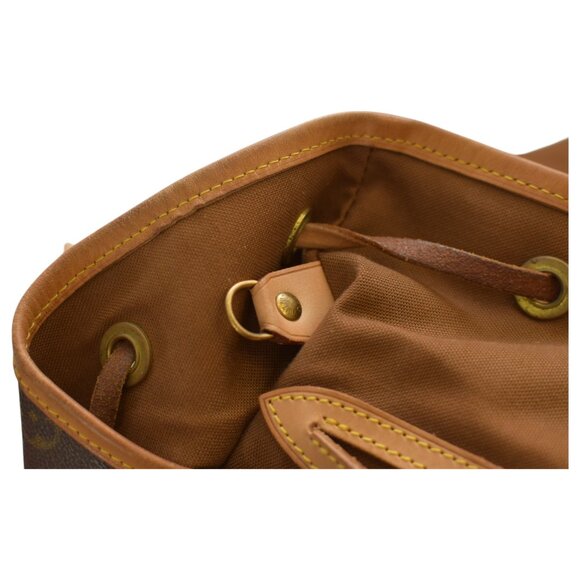 Louis Vuitton Monogram Montsouris Backpack in brown monogram canvas and natural - Picture 15 of 16